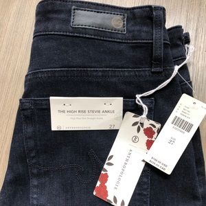 The high rise Stevie ankle jean by AG